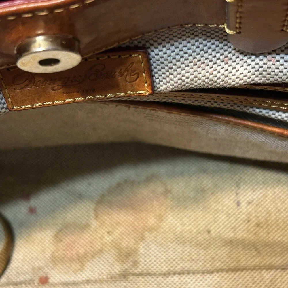 Dooney Bourke Florentine Leather Large Zip Barlow Satchel - Picture 13 of 16